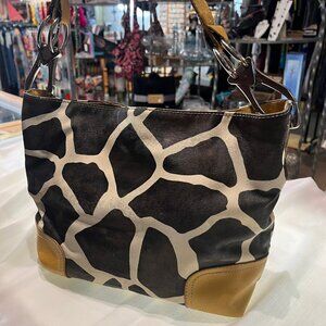 Giraffe leather bag